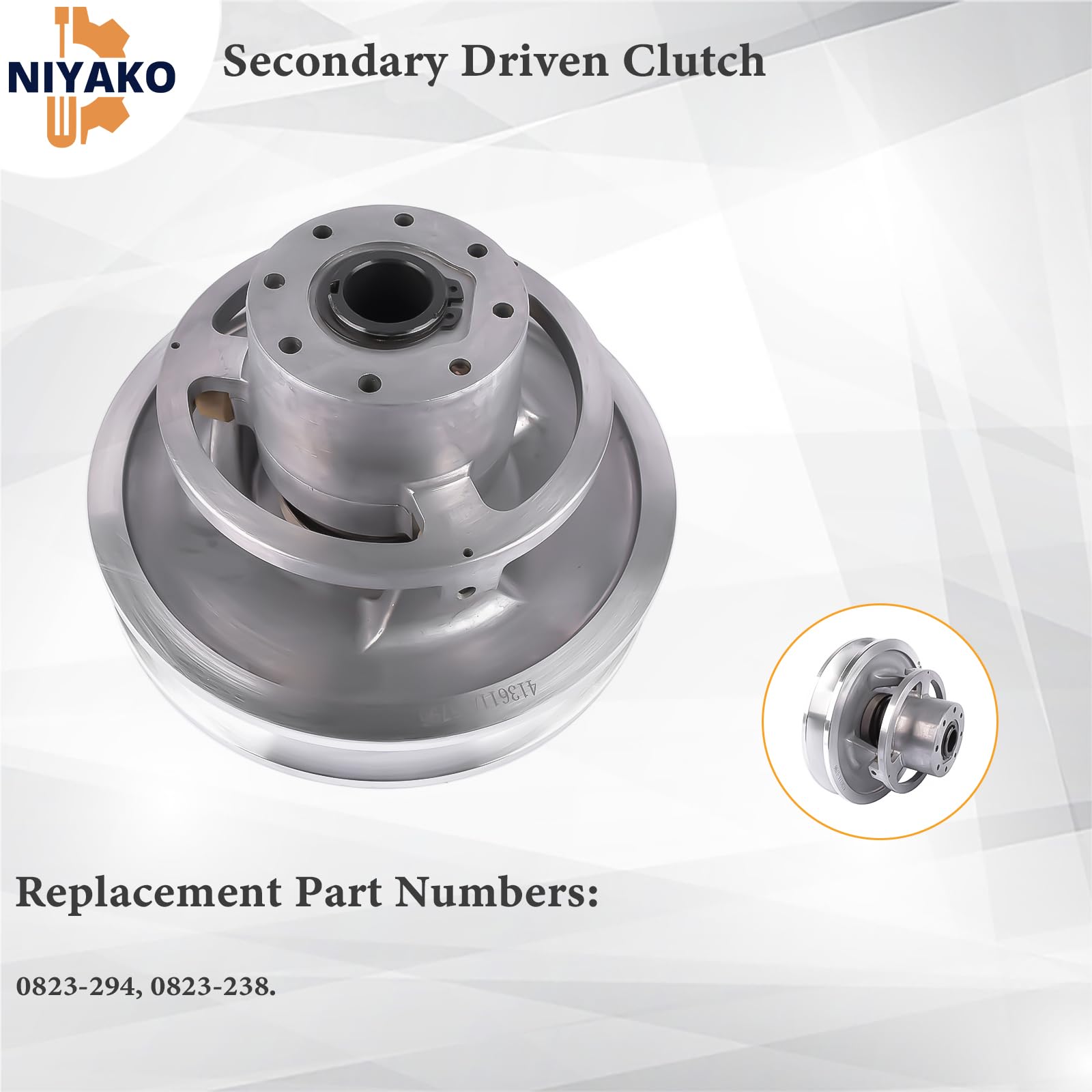 Niyako Secondary Driven Clutch Replacement# 0823-294 0823-238 Fit